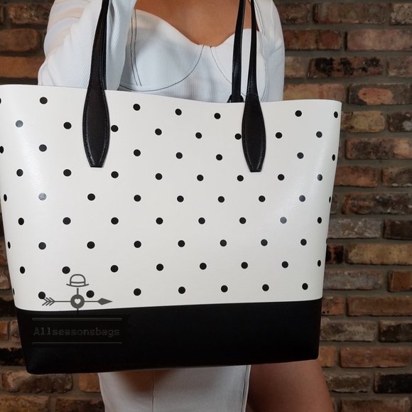 KATE SPADE DISNEY MINNIE MOUSE POLKA DOT LARGE TOTE  CONTINENTAL WALLET SET - Picture 13 of 15